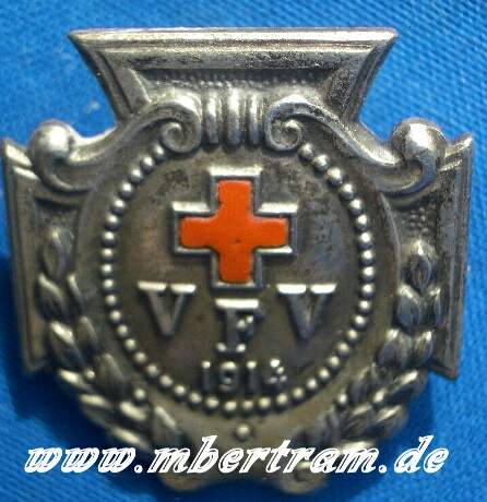 Rotkreuz Vereinskreuz 1914, versi., email., Stübbe Berlin