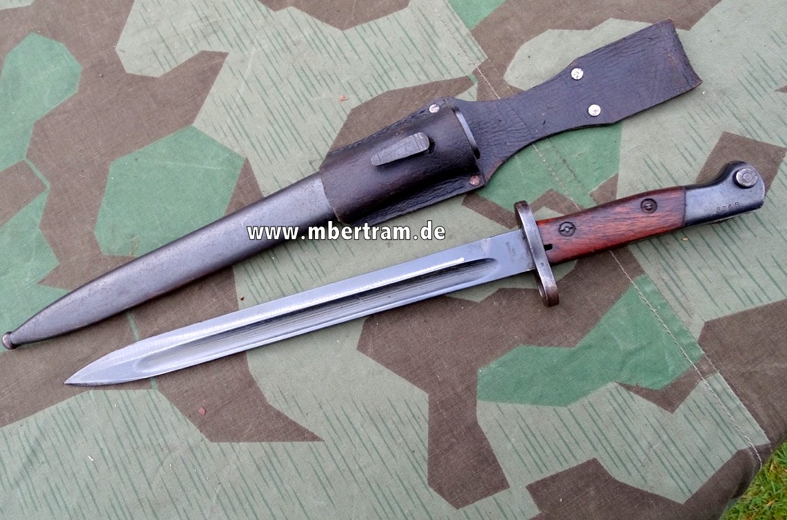 Portugal Mauser Bajonett M 1904 Hersteller " Simson & Co Suhl", Koppelschuh