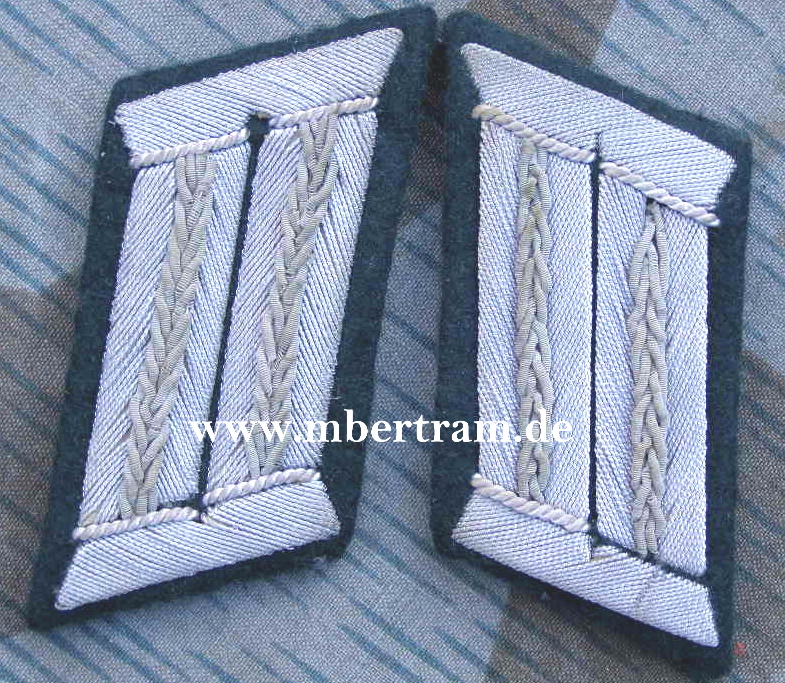 Paar Kragenspiegel Offizier Infanterie, Wehrmacht Heer