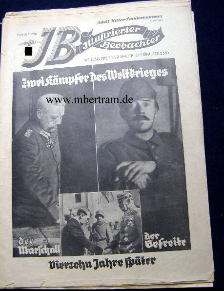 Illustrierter Beobachter, Sonderheft " Hitler und Hindenburg"