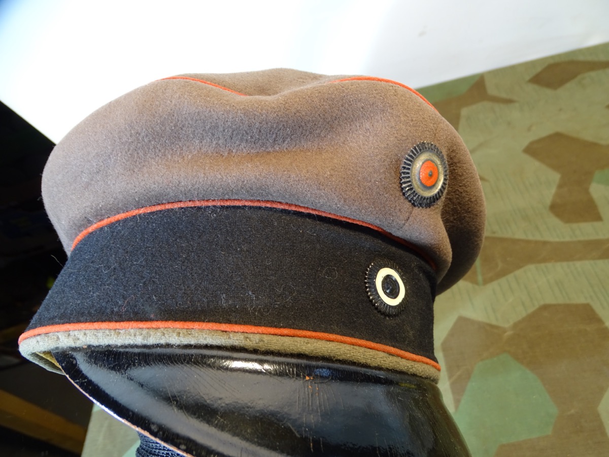 Preussen, Infanterie  Schirmmütze/ Feldmütze feldgrau erster Weltkrieg