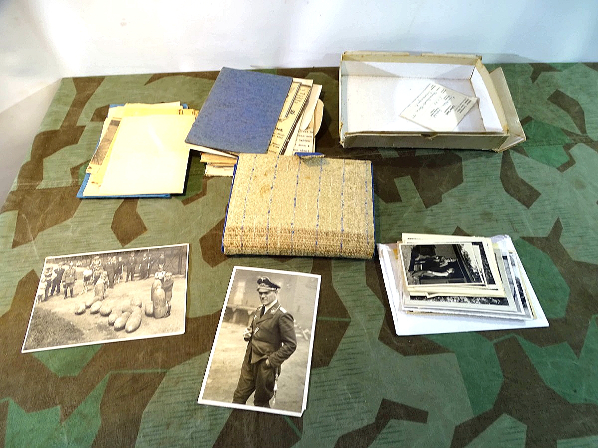 Umfangreicher, geschichtlich interessanter Foto- u. Briefnachlass Hauptmann Bombenräumkomando 