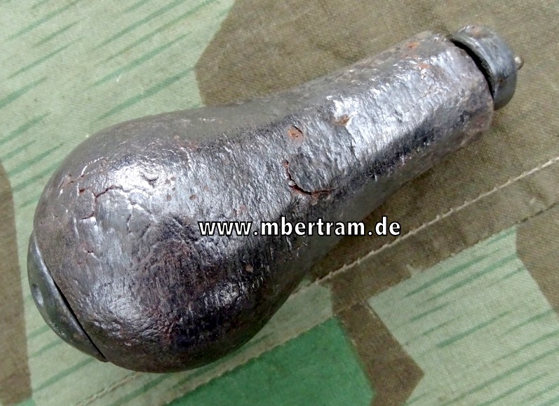 Französische Deko Eierhandgranate " Birnenform" 1. WK mit Zünder