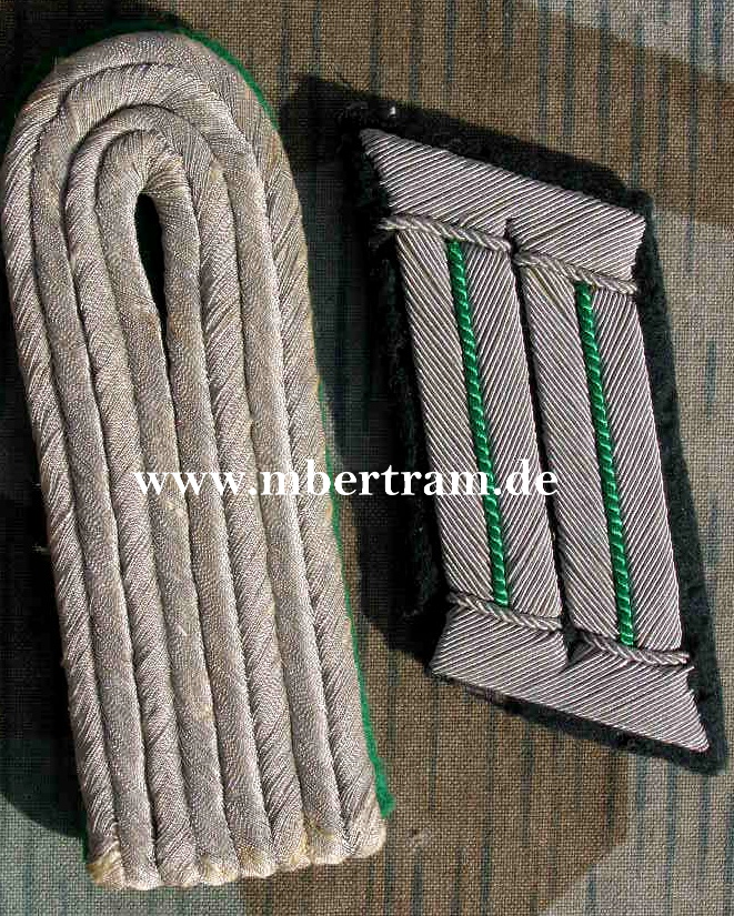 Kragenspiegel, Schulterklappe Leutnant WH Krad Einheiten