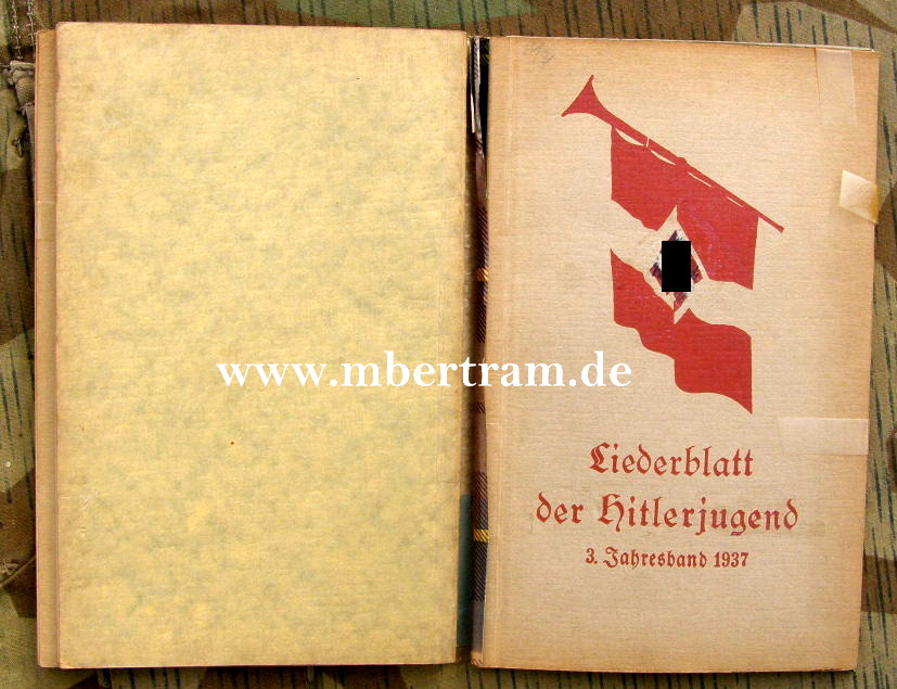 3x Liderblatt der Hitlerjugend, Jahresband 1935/36/37