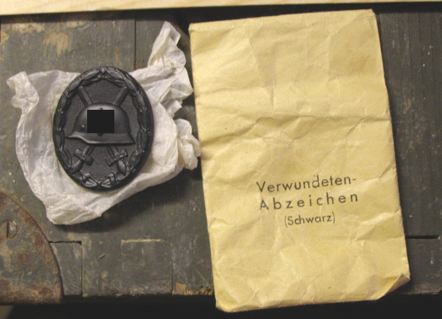 VERWUNDETEN ABZEICHEN 1939 IN SCHWARZ, Hst., Tüte
