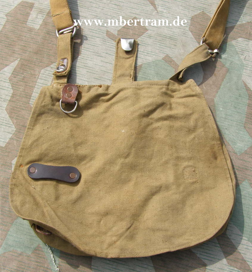 HJ Brotbeutel, mittelgrüner Stoff, Trageriemen, 1943