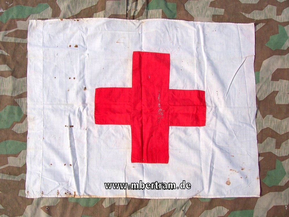 WH Lazarett Rot-Kreuz Fahne 60x80 cm