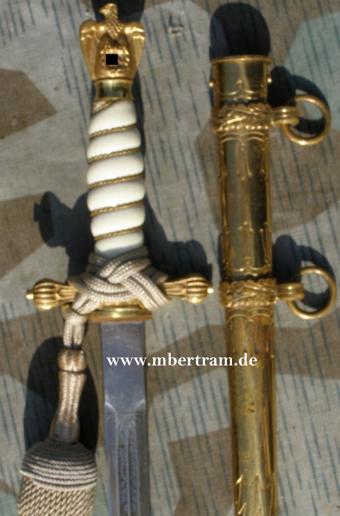 KRIEGSMARINE OFFIZIERSDOLCH, Portepee, Weyersberg