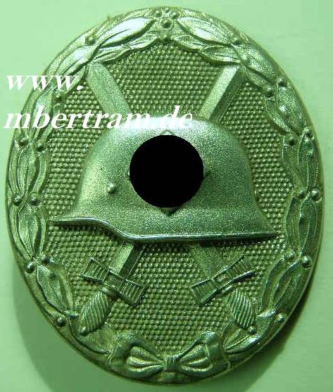Verwundeten Abzeichen Silber. Feinzink. 65 Klein &amp; Quetzer
