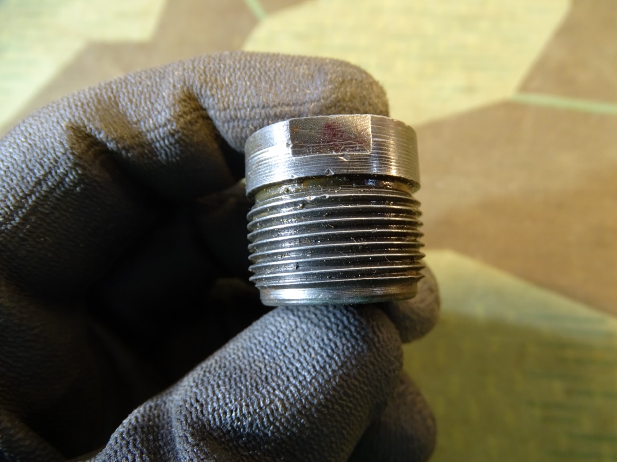 Kurzer Leuchtspur Einsatz für deutsche Wehrmachts 3,7cm Granaten, Länge ca. 23,5 mm, Zustand 2