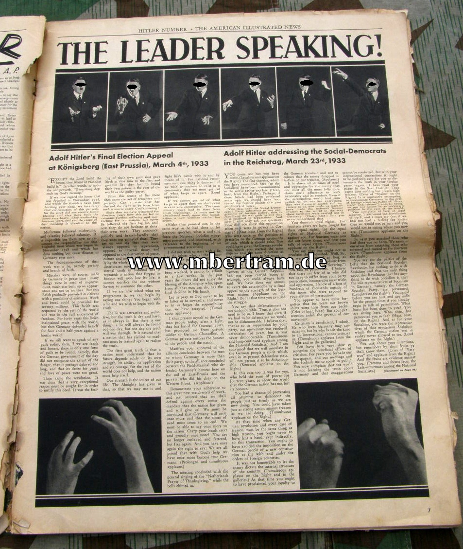 11202-10 Zeitung: American Illustrated News, July 1934, Sonderdruck