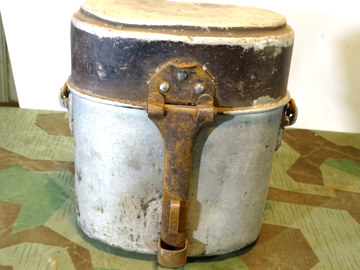 Frühes, hohes Kochgeschirr für Reichswehr/ frühe Wehrmacht oder Parteiformationen