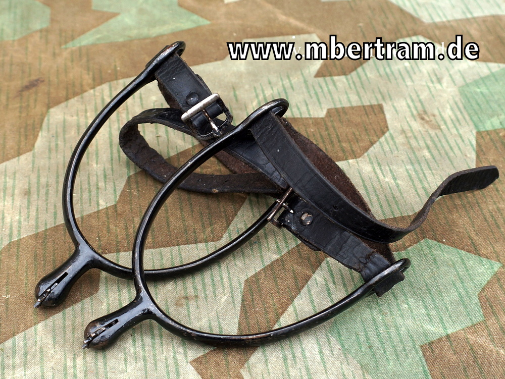 Wehrmacht Offizierssporen mit Sporenriemen
