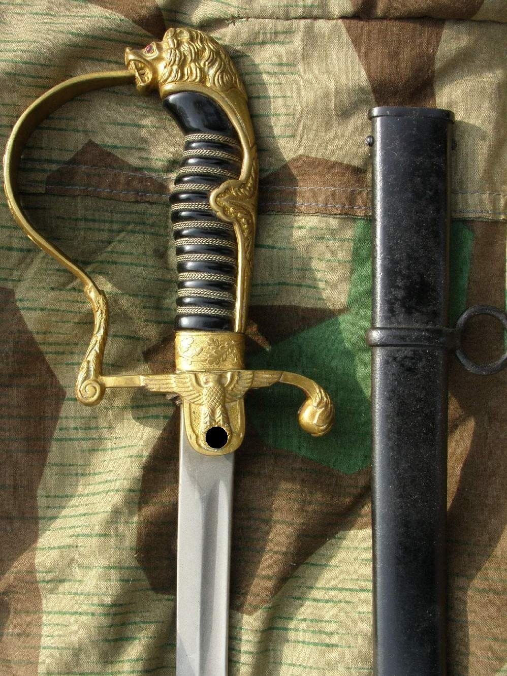 Wehrmacht Heeres Offiziers Löwenkopfsäbel, Orig. Eickhorn