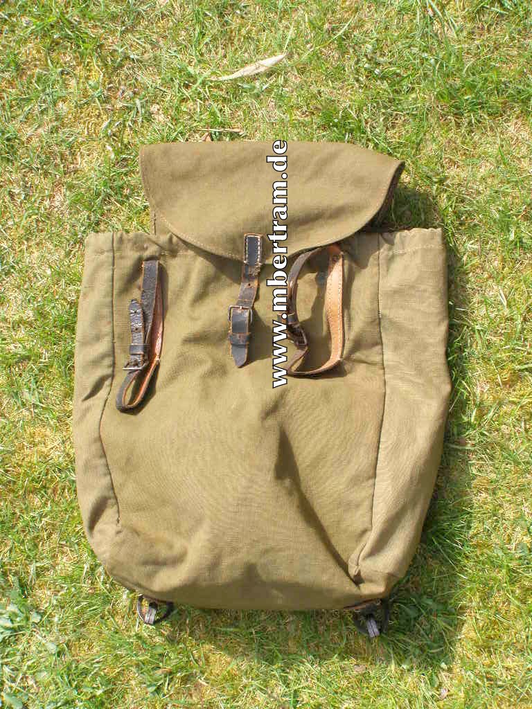 Wehrmacht Rucksack mit Packriemen um 1943 mit RB Nr.
