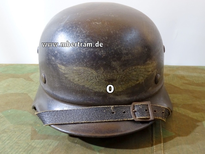 Luftschutz Stahlhelm ( Kradmelder Helm ) mit  Wappen