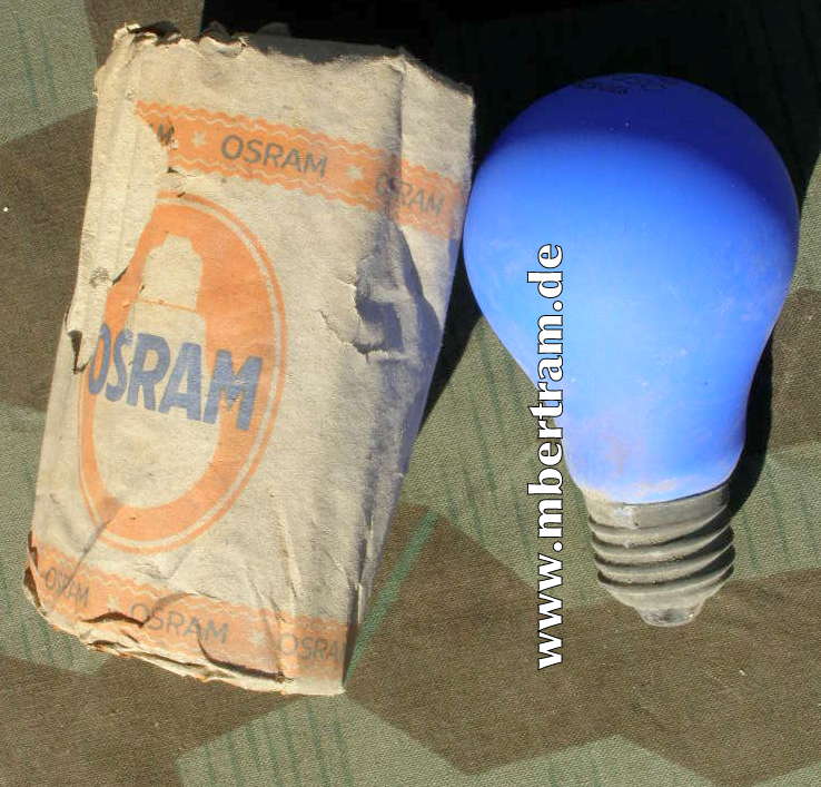 Osram Luftschutz Lampe, 220-230 V, 25 W um 1944/45