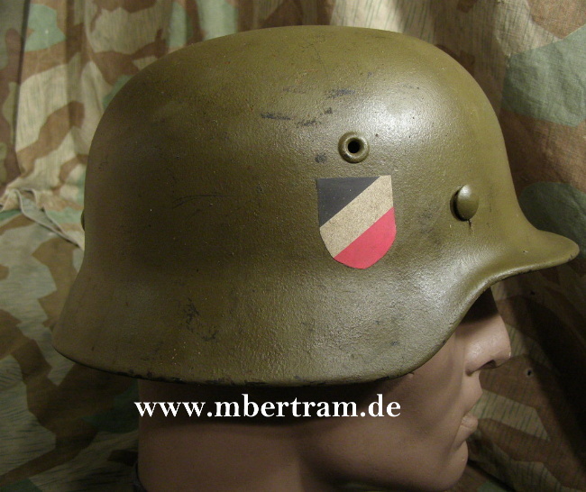 Wehrmacht Heer oder Kriegsmarine Stahlhelm, Lehmgelb