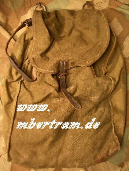 Später kleiner Wehrmacht Rucksack für Y-Riemen