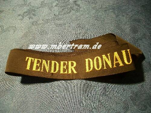 Bundesmarine Mützenband, "Tender Donau" .