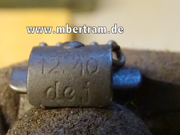 MG 34 Gurtkette 50 Patronen mit fest angebrachtem Einführstück. " 12.40 dej, ( Schwelm) WaA" SELTEN