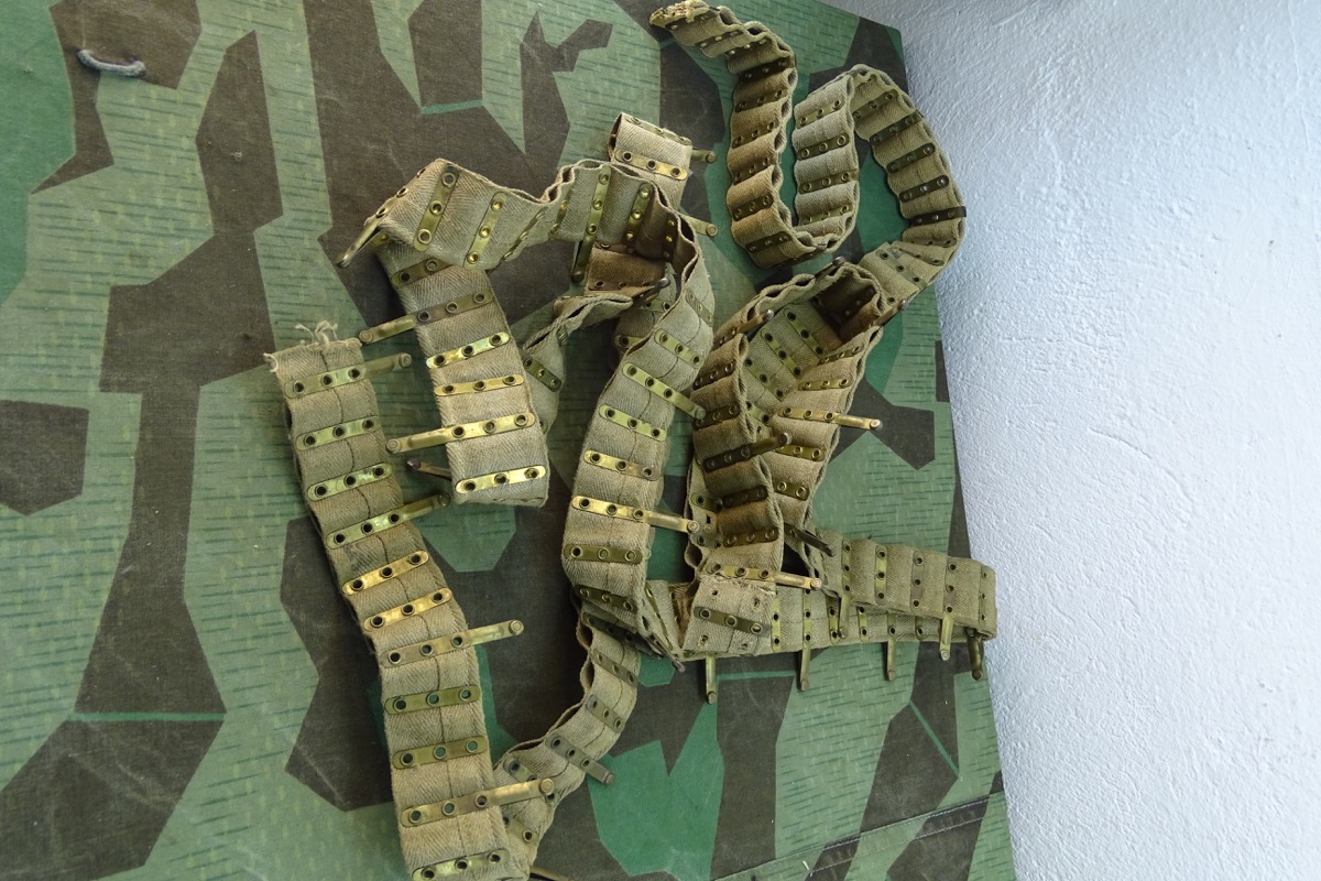 Deutsche Beute für das MG 08/15, Patronengurt, Maxim M 1910, aber dt. cal. 7,92