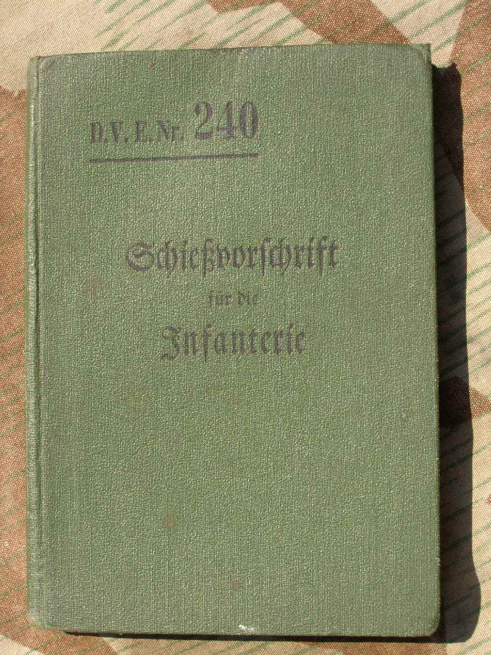 Schiessvorschrift Infanterie Berlin 1909, DV E.Nr. 240