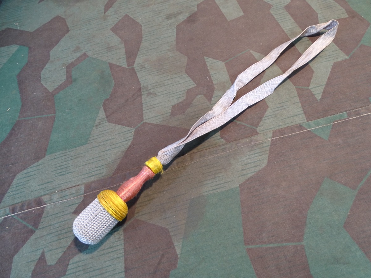 Reichswehr / Wehrmacht Troddel f. Manschaften 7. Kompanie, gelb/rosa/gelb