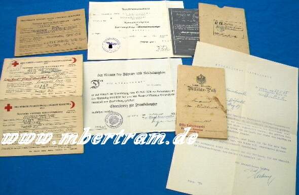 Dokumente u. Urkunden 1915, Provinzial Fussartillerie, EK 2...