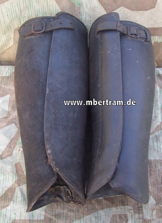 Wehrmacht/ SS/ Polizei, schwarze Ledergamaschen