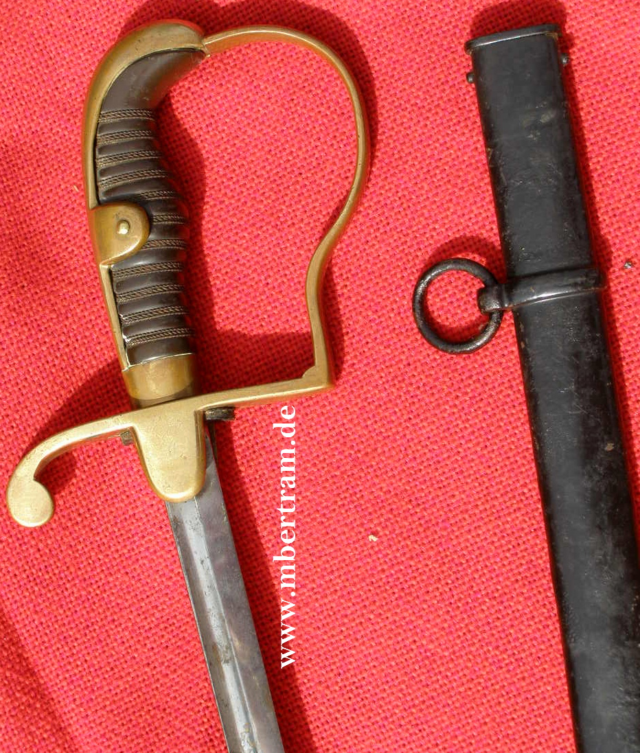 10287-4 Preußen Füsilier Offizierssäbel , " Eisenhauer"