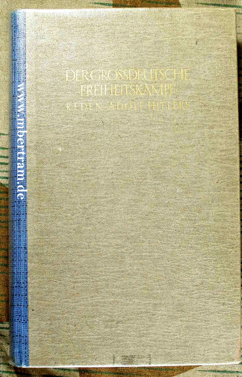 Der großdeutsche Freiheitskampf, Band III, Reden A.Hitlers