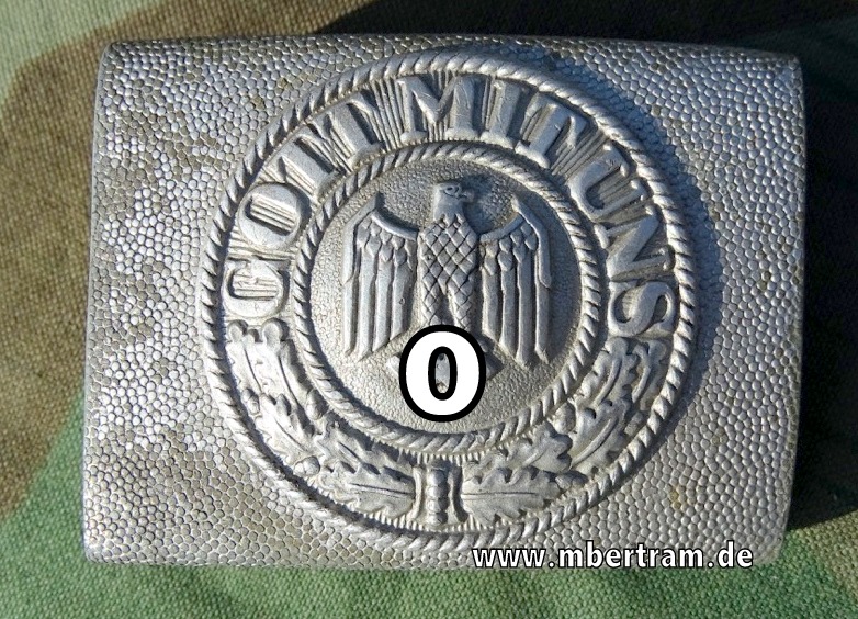 WEHRMACHTS KOPPELSCHLOSS Feinzink