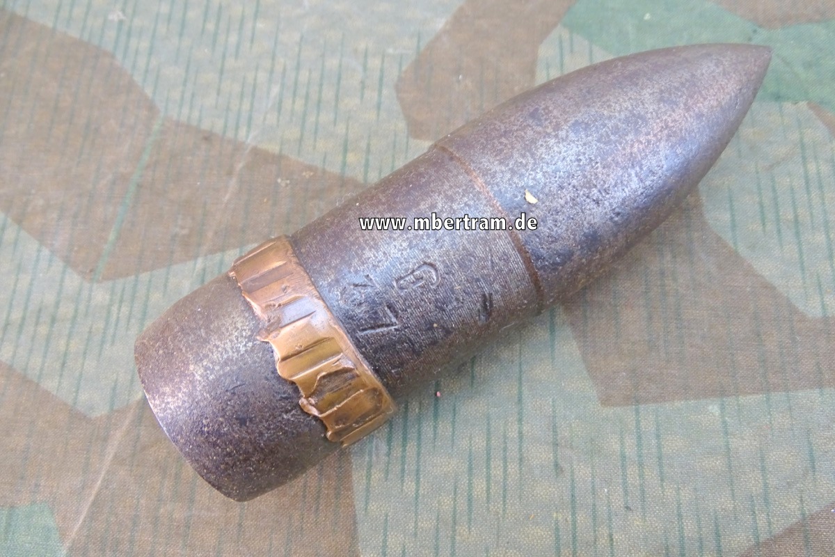 Deko 47mm Panzer Geschoss, wohl Britisch oder französisch wohl 1. Weltkrieg