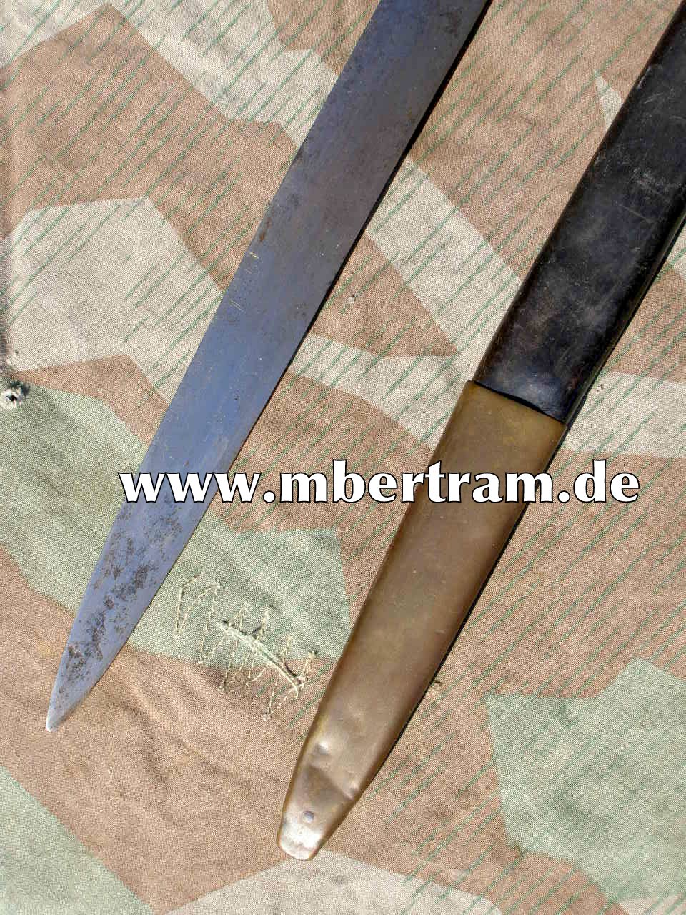 Langer deutscher Hirschfänger um 1890