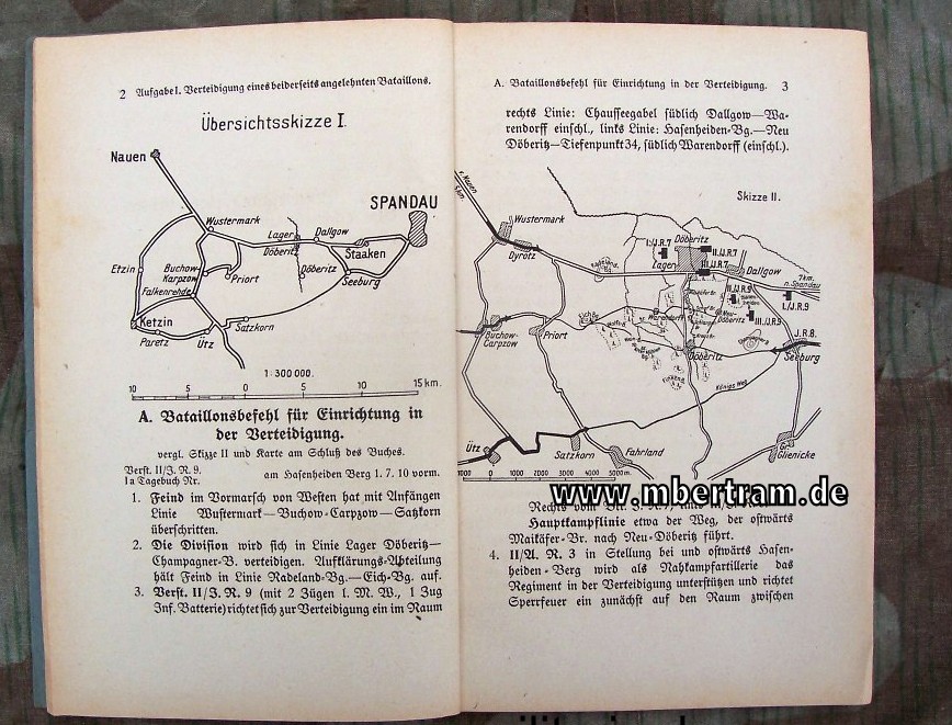 Reichswehr Ausbildungsbuch"Befehlstechnik"