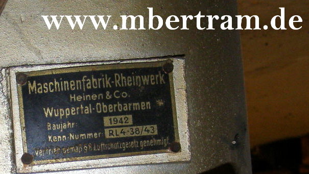 Filter für Bunker Lüftungsanlage, 1942, Anschlüsse