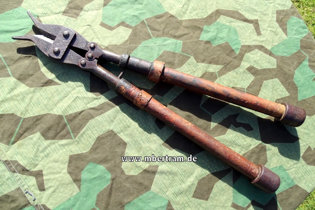 Große Pionier Drahtschere Wehrmacht, Herstellercode  "Lindner Solingen 1938"