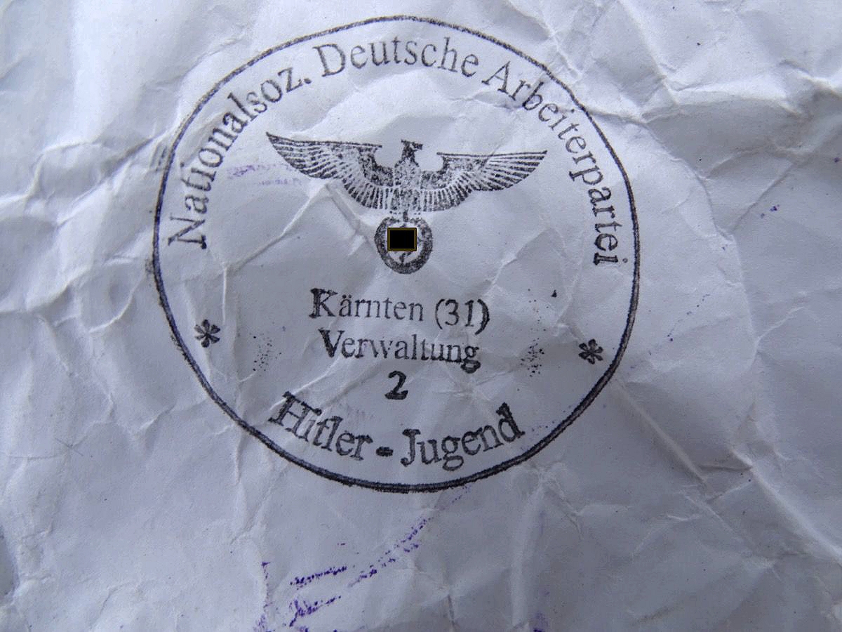 Replik: 2 Stempel HJ/BDM  3. Reich  Replik: 2 Stempel HJ/BDM  3. Reich
