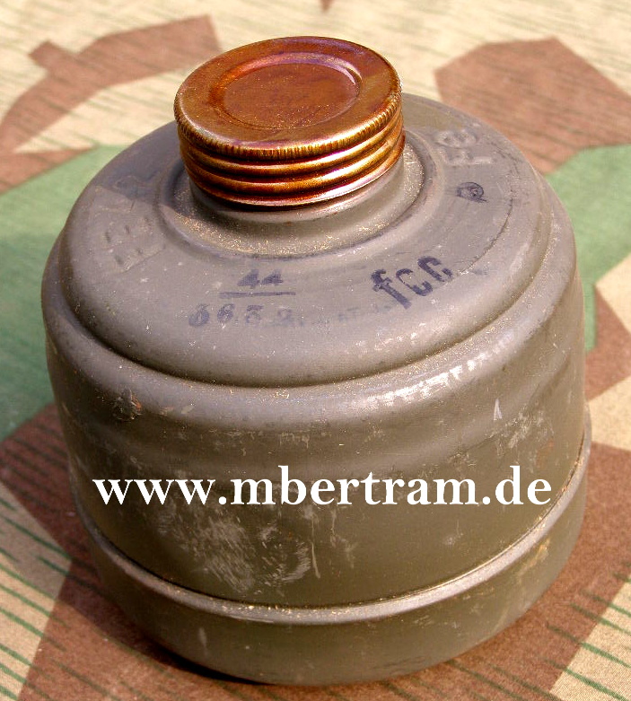 WH, LW, W- SS, SELTENER hoher GASMASKENFILTER "FE 42"