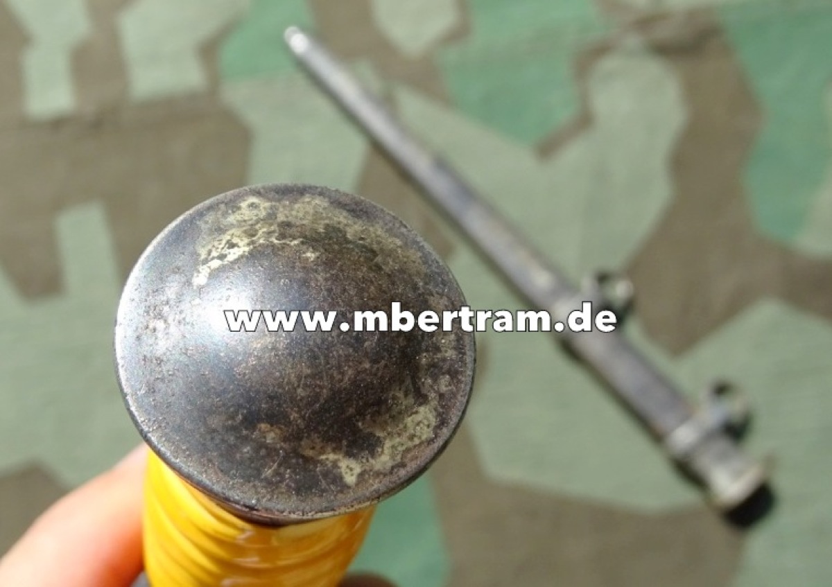 Entnazifizierter Heeres Offiziersdolch, Souvenierstück, Gravur: " Memory of Germany"