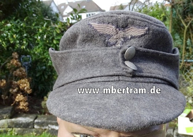 Luftwaffe Einheitsfeldmütze M 43 für  Unteroffiziere und Mannschaften mit Effekten