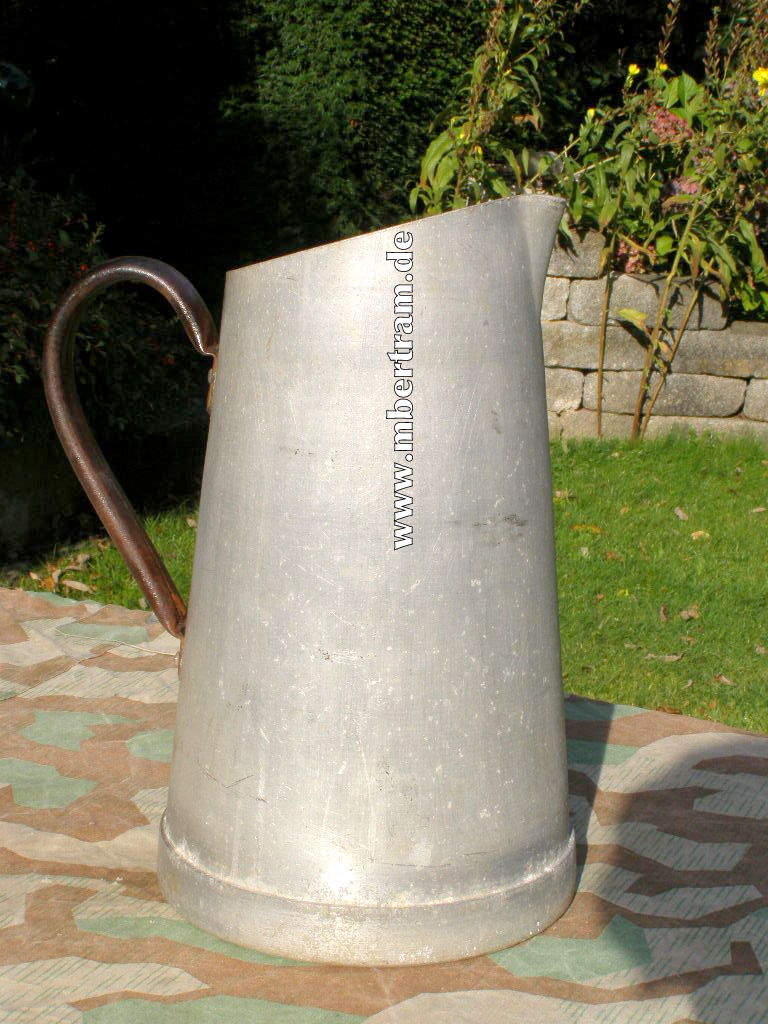 Kriegsmarine Milch / Kaffee und Wasserkanne. 1938 Alu