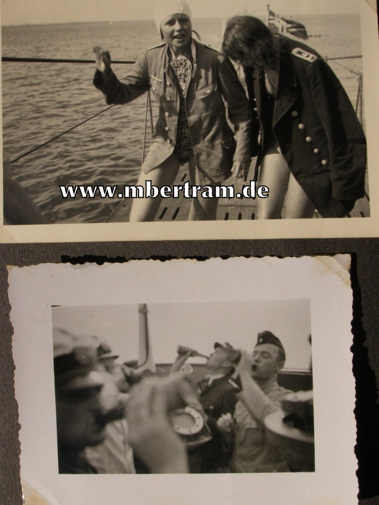 13620-56 Dienstzeit Fotoalbum U 552, Kommandant Erich Topp SELTEN !