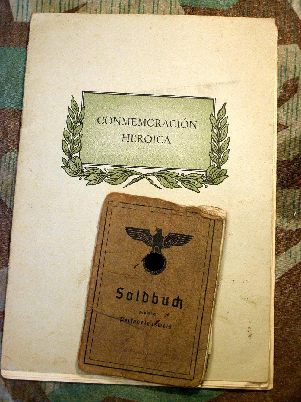 Soldbuch WH Dolmetscher Berlin, Bildband span.blaue.Div.