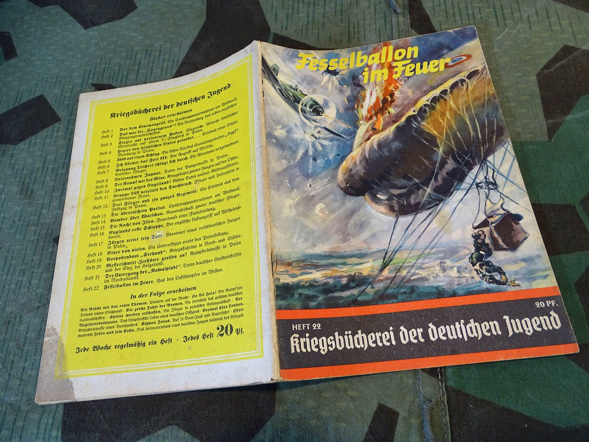 Kriegsbücherei der deutschen Jugend, Heft  22, Fesselbalon im Feuer