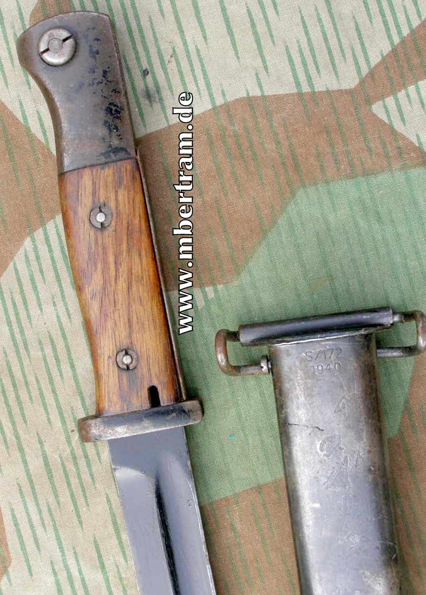 Seitengewehr M 84/98, 3. Mod. f.K 98. " S/172-1940-WaA"