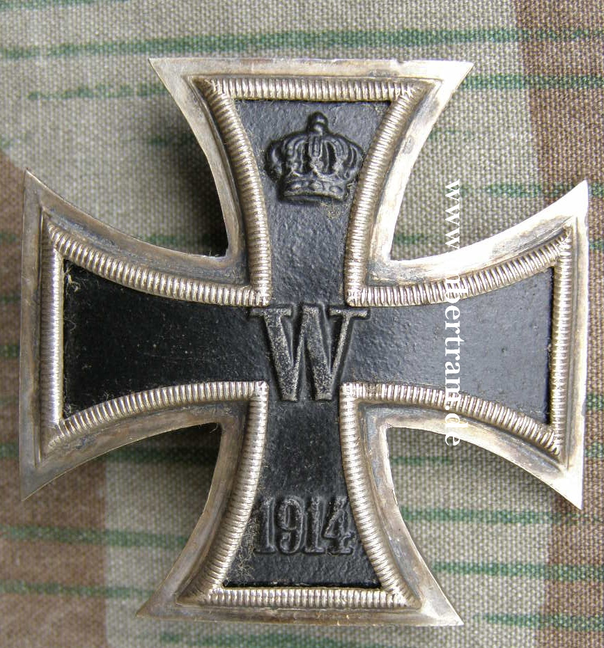 Eisernes Kreuz 1. Kl.1914 o.Hersteller, Silberstempel "800"