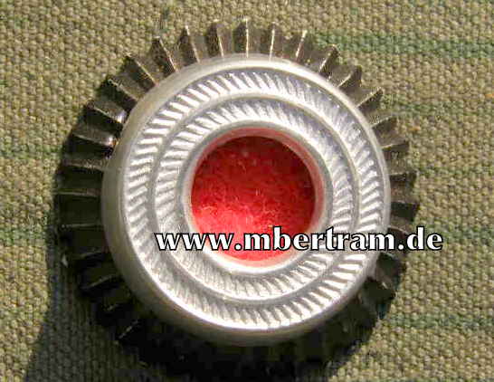 Wehrmacht Kokarde für die Schirmmütze, Aluminium